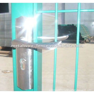 PVC coated welded wire mesh iron fence gate